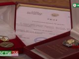 Махмуд — Али Калиматов наградил депутата Государственной Думы М. Татриева орденом «За заслуги»